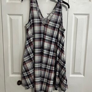 Blue and Red Plaid Tunic
